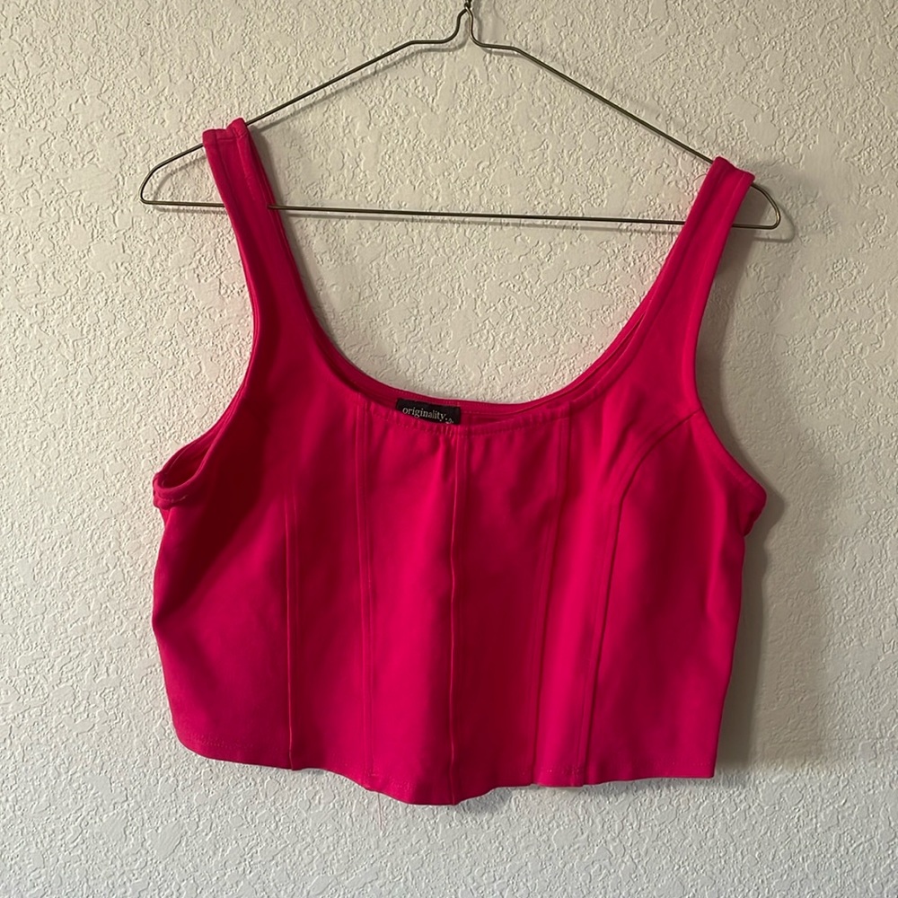 Women's Pink Crop-top